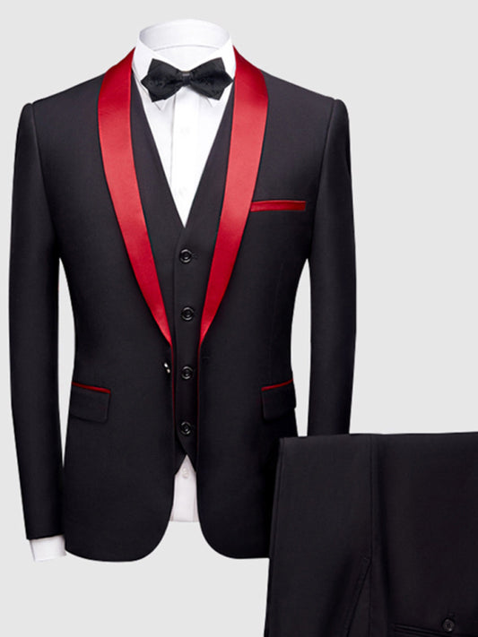 Light business style solid welt pocket polyester blazer